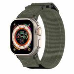 For Apple Watch Ultra 2 49mm Nylon Hook And Loop Fastener Watch Band(Grey)