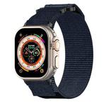 For Apple Watch Series 7 41mm Nylon Hook And Loop Fastener Watch Band(Blue)