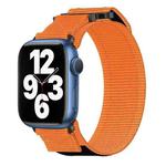 For Apple Watch Series 7 45mm Nylon Hook And Loop Fastener Watch Band(Orange)