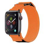 For Apple Watch Series 4 40mm Nylon Hook And Loop Fastener Watch Band(Orange)