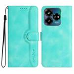 For ZTE Blade V60 Design Heart Pattern Skin Feel Leather Phone Case(Light Blue)