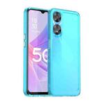 For OPPO A58x 5G Candy Series TPU Phone Case(Transparent Blue)