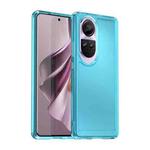 For OPPO Reno10 Pro Global Candy Series TPU Phone Case(Transparent Blue)