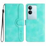 For vivo V29 5G Global/V29 Pro Heart Pattern Skin Feel Leather Phone Case(Light Blue)