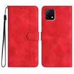 For vivo Y52s 5G/iQOO U3/Y31s 5G Heart Pattern Skin Feel Leather Phone Case(Red)