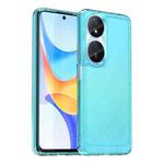 For Honor 90 Smart Candy Series TPU Phone Case(Transparent Blue)