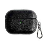 For AirPods 3 Burst Leather Texture Bluetooth Earphone Protective Case(Black)