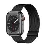 For Apple Watch SE 2022 44mm ZGA Milanese Magnetic Metal Watch Band(Black)