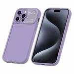 For iPhone 15 Pro Max Aromatherapy Liquid Silicone Phone Case(Purple)