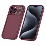 For iPhone 15 Pro Aromatherapy Liquid Silicone Phone Case(Wine Red)