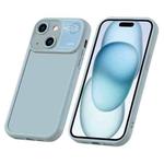 For iPhone 15 Plus Aromatherapy Liquid Silicone Phone Case(Light Cyan)