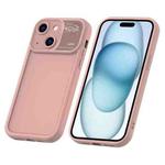 For iPhone 15 Aromatherapy Liquid Silicone Phone Case(Pink)