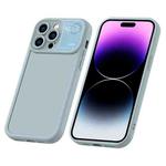 For iPhone 14 Pro Aromatherapy Liquid Silicone Phone Case(Light Cyan)