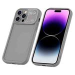 For iPhone 14 Pro Aromatherapy Liquid Silicone Phone Case(Grey)