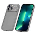For iPhone 13 Pro Max Aromatherapy Liquid Silicone Phone Case(Grey)