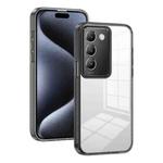 For vivo Y100 IDN 2024 2.5mm Anti-slip Clear Acrylic Hybrid TPU Phone Case(Black)