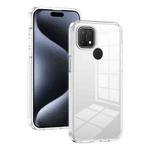 For OPPO A15 / A15s 2.5mm Anti-slip Clear Acrylic Hybrid TPU Phone Case(Transparent)