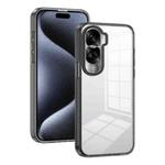 For Honor 90 Lite 2.5mm Anti-slip Clear Acrylic Hybrid TPU Phone Case(Black)