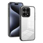 For Honor X8b 2.5mm Anti-slip Clear Acrylic Hybrid TPU Phone Case(Black)