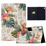 For iPad mini 6 Voltage Painted Smart Leather Tablet Case(Gold Pineapple)