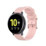 For Galaxy Watch Active 3 / Active 2 / Active / Galaxy Watch 3 41mm / Galaxy Watch 42mm 20mm Dot Texture Watch Band(Light Pink)