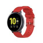 For Galaxy Watch Active 3 / Active 2 / Active / Galaxy Watch 3 41mm / Galaxy Watch 42mm 20mm Dot Texture Watch Band(Red)