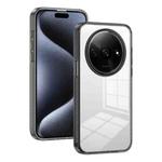 For Xiaomi Redmi A3 Anti-slip Clear Acrylic Hybrid TPU Phone Case(Black)