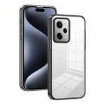 For Xiaomi Redmi Note 12 Pro 5G/Poco X5 Pro 2.5mm Anti-slip Clear Acrylic Hybrid TPU Phone Case(Black)