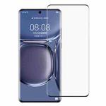 For Huawei P50 Pro Full Glue 9H HD 3D Curved Edge Tempered Glass Film(Black)