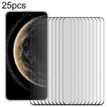 For Huawei Mate 70 Pro 25pcs Full Glue 9H HD 3D Curved Edge Tempered Glass Film(Black)