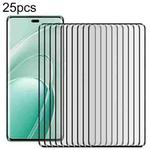 For Huawei Enjoy 70X 25pcs Full Glue 9H HD 3D Curved Edge Tempered Glass Film(Black)