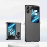 For OPPO Find N2 Flip Gradient Color Skin Feel PC Full Coverage Shockproof Phone Case(Transparent)