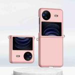 For vivo X Flip Gradient Color Skin Feel PC Full Coverage Shockproof Phone Case(Pink)