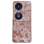 For Huawei Pocket 2 Embroidery Style Full Coverage Phone Case(Orange)