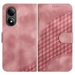 For ZTE Blade A33s YX0060 Elephant Head Embossed Phone Leather Case with Lanyard(Pink)