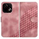 For ZTE Blade A35e 4G YX0060 Elephant Head Embossed Phone Leather Case with Lanyard(Pink)