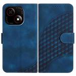 For ZTE Blade A35e 4G YX0060 Elephant Head Embossed Phone Leather Case with Lanyard(Royal Blue)