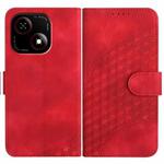 For ZTE Blade A35e 4G YX0060 Elephant Head Embossed Phone Leather Case with Lanyard(Red)