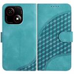 For ZTE Blade A35e 4G YX0060 Elephant Head Embossed Phone Leather Case with Lanyard(Light Blue)