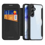 For Samsung Galaxy A55 5G DUX DUCIS Skin X Pro Series PC + TPU Phone Leather Case(Black)