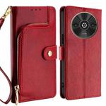 For Xiaomi Redmi A3 4G Zipper Bag Leather Phone Case(Red)