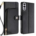 For OnePlus Ace 3V 5G Zipper Bag Leather Phone Case(Black)
