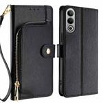 For OnePlus Nord CE4 Zipper Bag Leather Phone Case(Black)