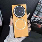 For vivo X Fold5 CD Magsafe Magnetic Cloth Texture Phone Case(Orange)