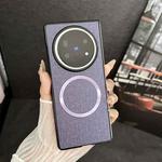 For vivo X Fold5 CD Magsafe Magnetic Cloth Texture Phone Case(Purple)