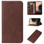 For TCL 40 NXTpaper 4G Magnetic Closure Leather Phone Case(Brown)