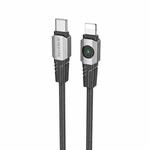 BOROFONE BU47 PD 27W USB-C/Type-C to 8 Pin Data Cable, Length: 1.2m(Black)