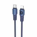 BOROFONE BU47 PD 27W USB-C/Type-C to 8 Pin Data Cable, Length: 1.2m(Blue)