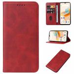 For UMIDIGI A15 / A15C Magnetic Closure Leather Phone Case(Red)