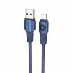 BOROFONE BU47 2.4A USB to 8 Pin Data Cable, Length: 1.2m(Blue)